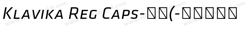 Klavika Reg Caps-常规(字体转换